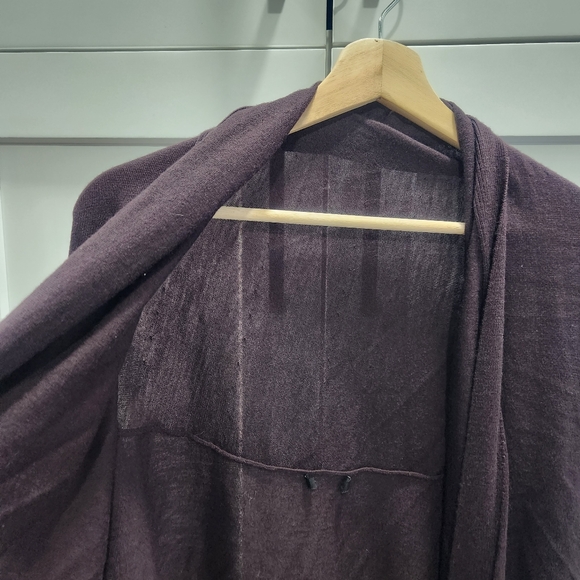 COS Side Button Merino Wool Brown Cardigan - Picture 7 of 14